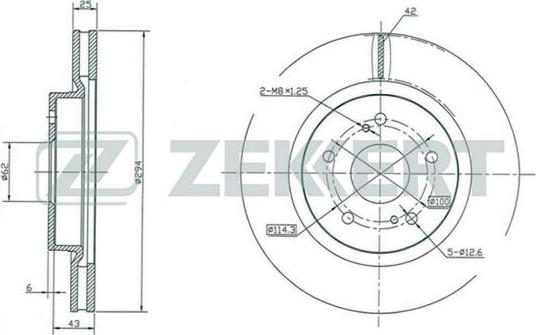 Zekkert BS-5420 - Discofreno autozon.pro