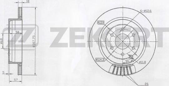 Zekkert BS-5470 - Discofreno autozon.pro