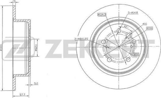 Zekkert BS-5472 - Discofreno autozon.pro