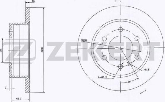 Zekkert BS-5599 - Discofreno autozon.pro