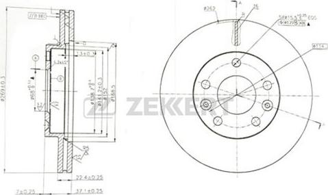 Zekkert BS-5594 - Discofreno autozon.pro