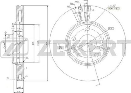 Zekkert BS-5590 - Discofreno autozon.pro