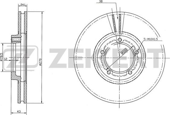 Zekkert BS-5597 - Discofreno autozon.pro