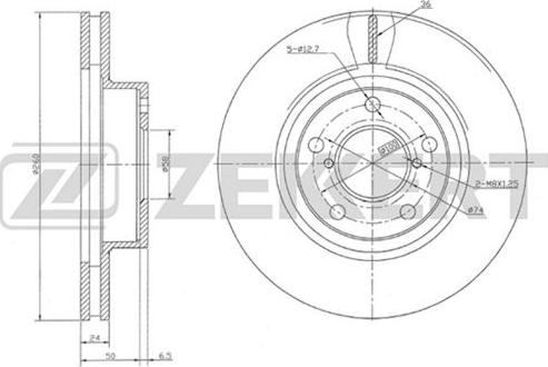 Zekkert BS-5504 - Discofreno autozon.pro