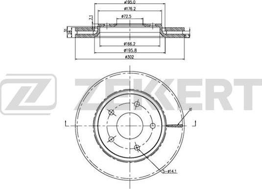 Zekkert BS-5505B - Discofreno autozon.pro