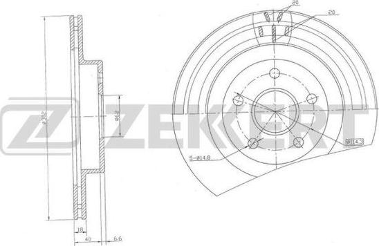 Zekkert BS-5508 - Discofreno autozon.pro