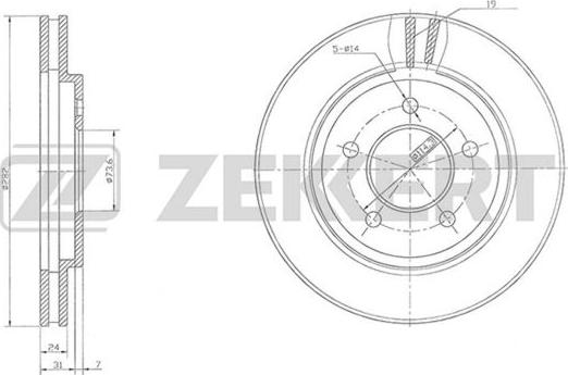 Zekkert BS-5503 - Discofreno autozon.pro