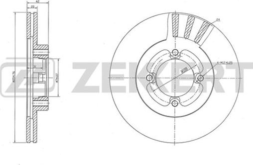 Zekkert BS-5502 - Discofreno autozon.pro