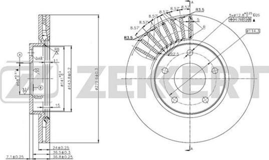 Zekkert BS-5589 - Discofreno autozon.pro