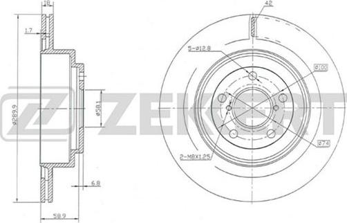 Zekkert BS-5697 - Discofreno autozon.pro