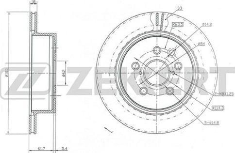 Zekkert BS-5649 - Discofreno autozon.pro