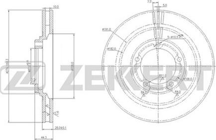 Zekkert BS-5645 - Discofreno autozon.pro