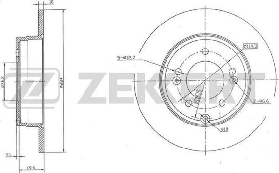 Zekkert BS-5640 - Discofreno autozon.pro