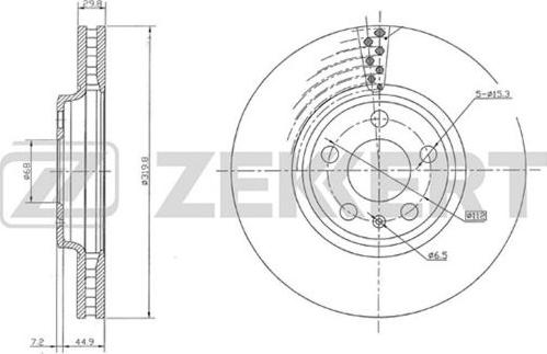 Zekkert BS-5641 - Discofreno autozon.pro