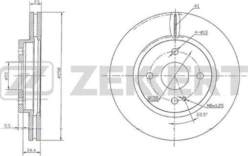 Zekkert BS-5656 - Discofreno autozon.pro