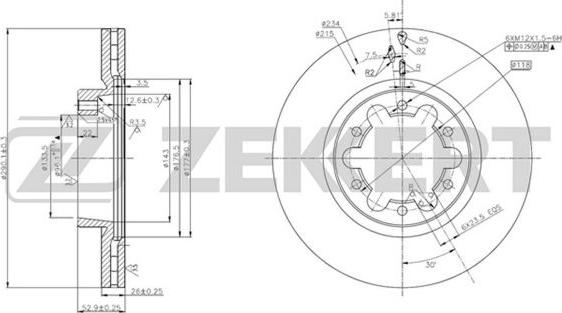 Zekkert BS-5653 - Discofreno autozon.pro