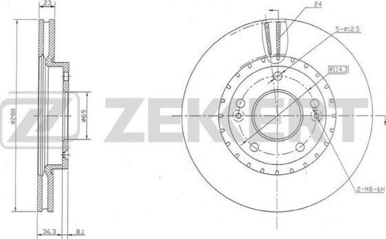 Zekkert BS-5657 - Discofreno autozon.pro