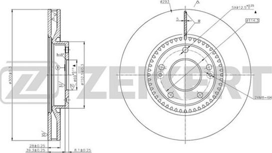 Zekkert BS-5667 - Discofreno autozon.pro