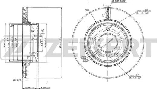 Zekkert BS-5609 - Discofreno autozon.pro