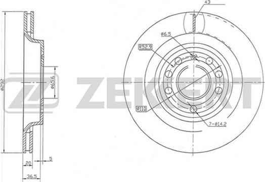 Zekkert BS-5604 - Discofreno autozon.pro