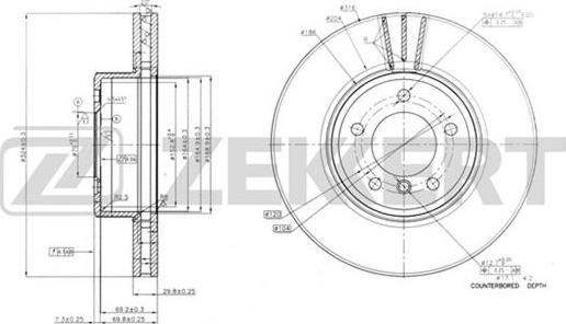 Zekkert BS-5603 - Discofreno autozon.pro