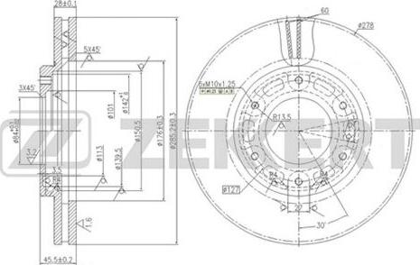 Zekkert BS-5607 - Discofreno autozon.pro