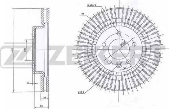 Zekkert BS-5688 - Discofreno autozon.pro