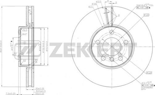 Zekkert BS-5634 - Discofreno autozon.pro