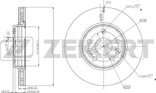 Zekkert BS-5631 - Discofreno autozon.pro