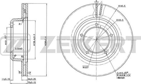 Zekkert BS-5626 - Discofreno autozon.pro