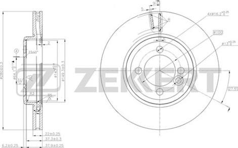 Zekkert BS-5623 - Discofreno autozon.pro