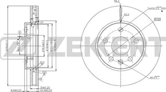 Zekkert BS-5622 - Discofreno autozon.pro