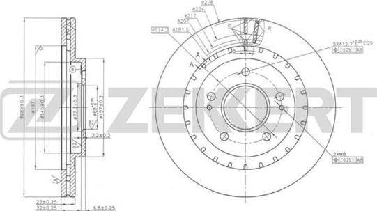 Zekkert BS-5674 - Discofreno autozon.pro