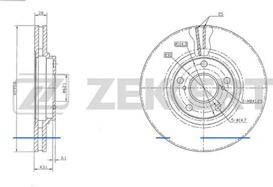 Zekkert BS-5676 - Discofreno autozon.pro