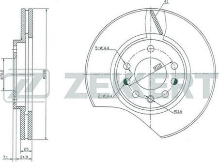 Zekkert BS-5099 - Discofreno autozon.pro