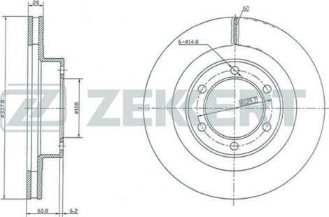 Zekkert BS-5047 - Discofreno autozon.pro