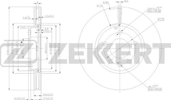 Zekkert BS-5051 - Discofreno autozon.pro