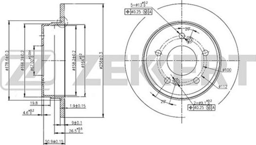 Zekkert BS-5060 - Discofreno autozon.pro