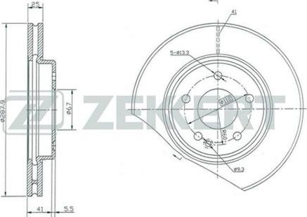 Zekkert BS-5061 - Discofreno autozon.pro