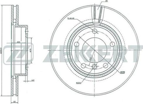 Zekkert BS-5004 - Discofreno autozon.pro