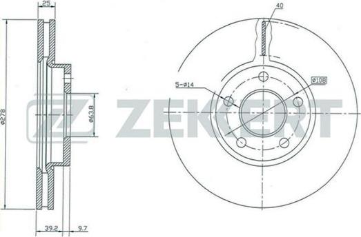 Zekkert BS-5005 - Discofreno autozon.pro