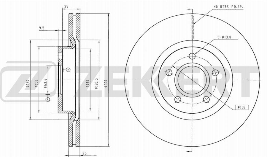 Zekkert BS-5006B - Discofreno autozon.pro