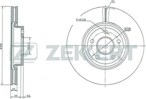 Zekkert BS-5006 - Discofreno autozon.pro