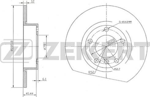 Zekkert BS-5003 - Discofreno autozon.pro