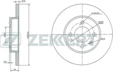 Zekkert BS-5089 - Discofreno autozon.pro