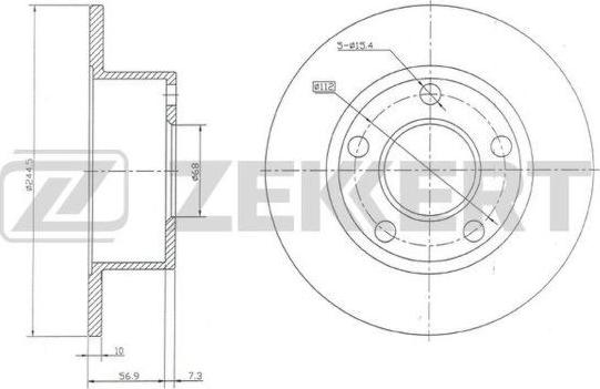 Zekkert BS-5080 - Discofreno autozon.pro