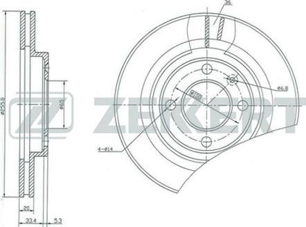 Zekkert BS-5088 - Discofreno autozon.pro