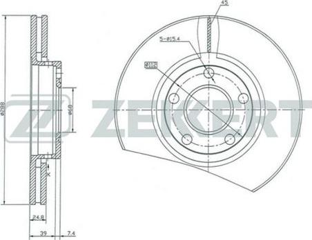 Zekkert BS-5083 - Discofreno autozon.pro