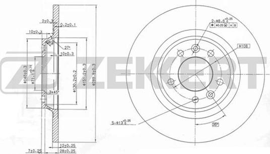 Zekkert BS-5039 - Discofreno autozon.pro