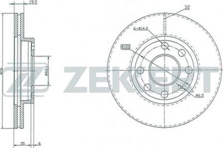 Zekkert BS-5034 - Discofreno autozon.pro